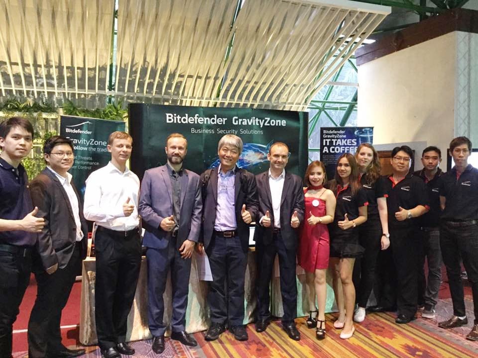 ທີມງານ Bitdefender ປະເທດໄທ ໃນງານກິດຈະກຳຄວາມປອດໄພທຸລະກິດ GravityZone ຢູ່ກຸງເທບ